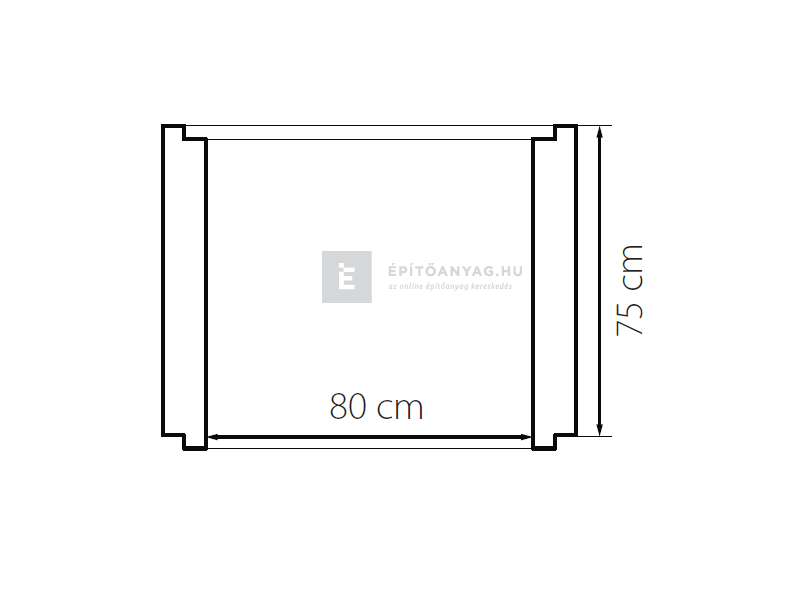 KK Kavics Atlasz Aknamagasító gyűrű 80x75/9 cm