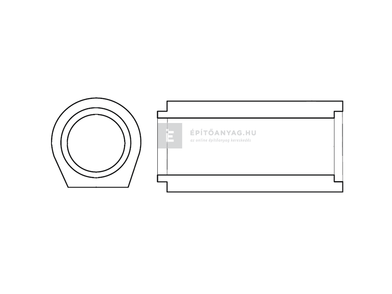 KK Kavics Atlasz TA Talpas betoncső 30x100 cm