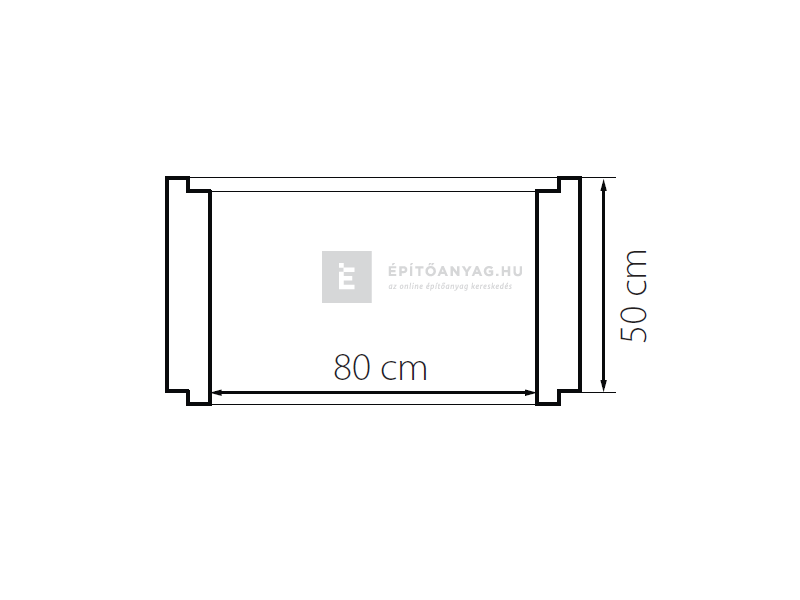 KK Kavics Atlasz Aknamagasító gyűrű 80x50/9 cm