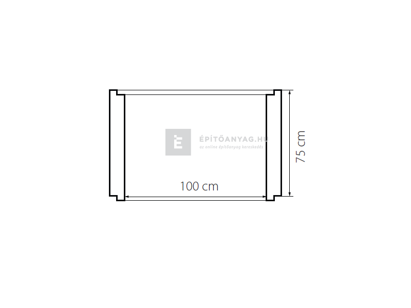 KK Kavics Atlasz Aknamagasító gyűrű 100x75/11,5 cm