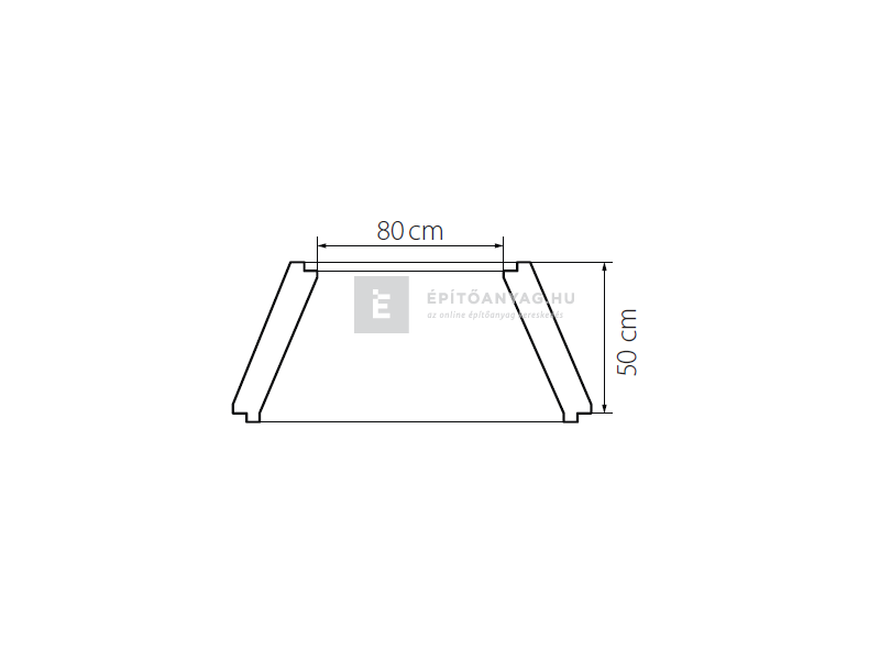 KK Kavics Atlasz Aknaszűkítő elem 100x80x50 cm