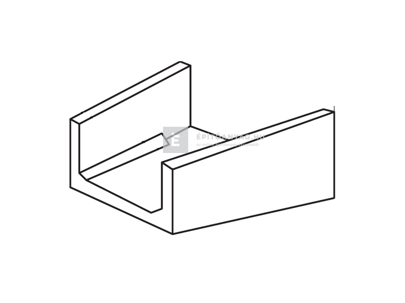 KK Kavics Atlasz Surrantóelem vasbeton 67/46x50x28 cm