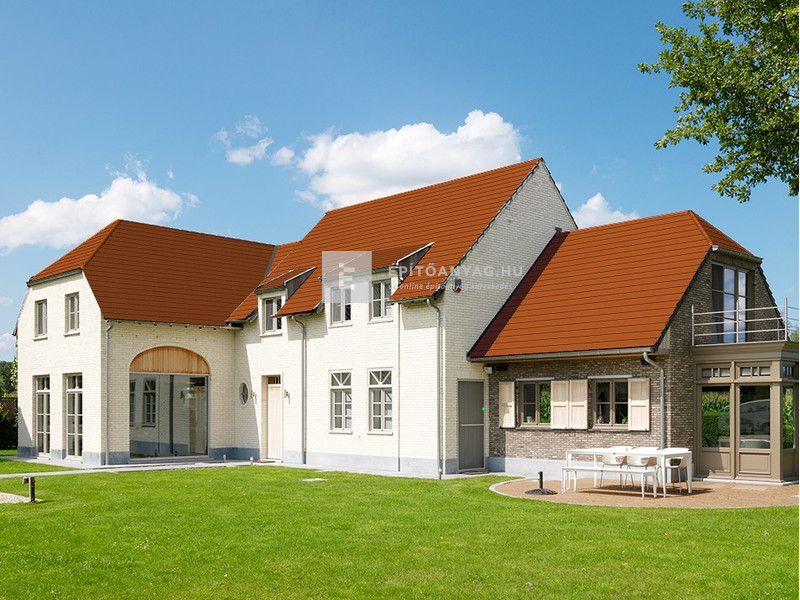 Tondach Pilis Egyenesvágású Alapcserép Fusion Protect piros