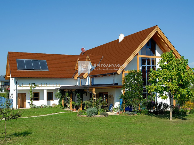 Tondach Pilis Ívesvágású Alapcserép Fusion Protect piros