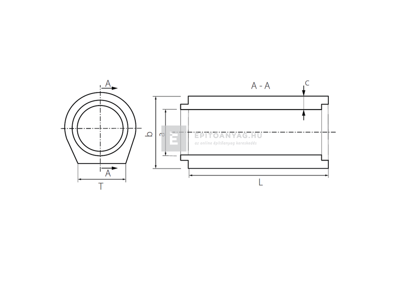 KK Kavics Atlasz TA Talpas betoncső 40x100 cm