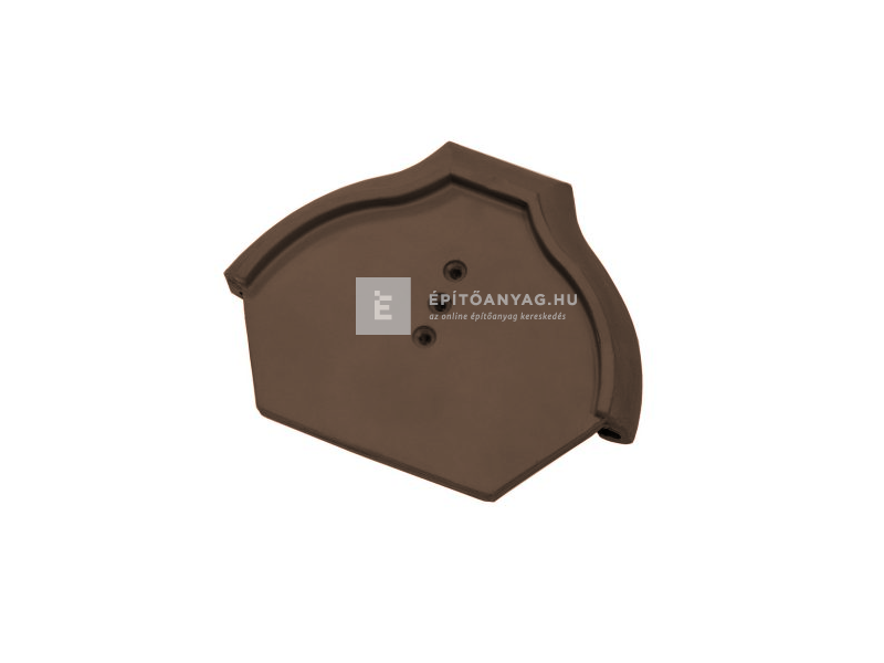 Tondach hornyolt gerinc kezdőelem FusionColor terrabarna