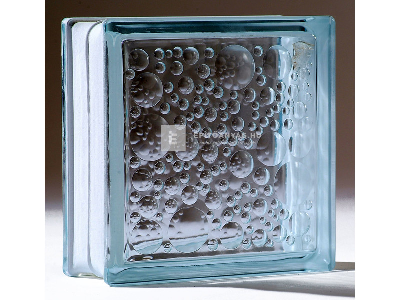 Üvegtégla buborékos fehér