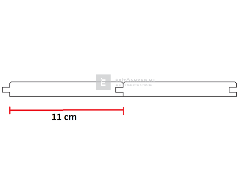 Pabst Hajópadló AB(EN) minőség luc fenyő, fózolt C profil 19x116x4000 mm 5 db/csomag