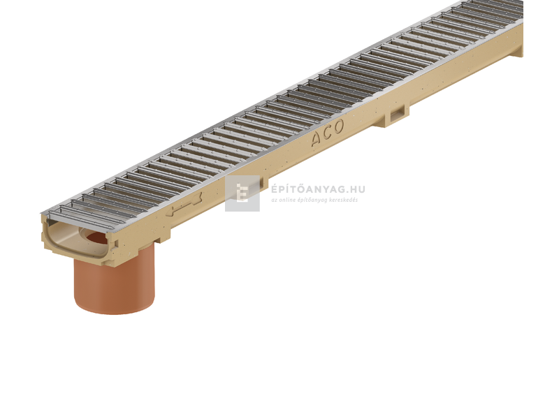 Aco SELF Euromini60 Polimerbeton folyóka horganyzott ráccsal, függ. DN100 kiv. 1 m