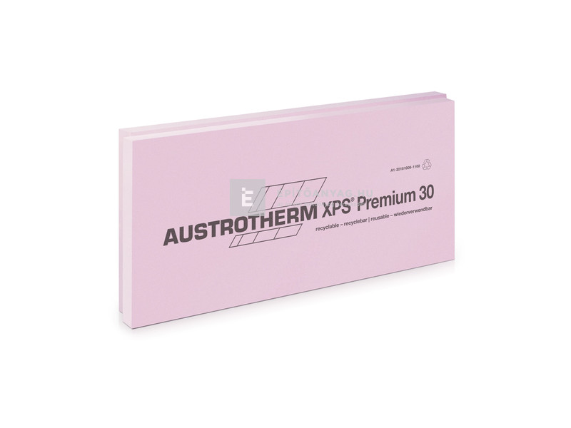 Austrotherm XPS Premium 30 SF Hőszigetelő lemez, lépcsős él 4 cm, 7,5 m2/csomag