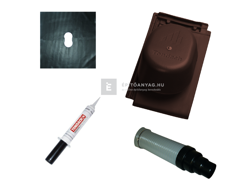 Tondach Figaro Deluxe csatornaszellőző szett FusionProtect sötétbarna
