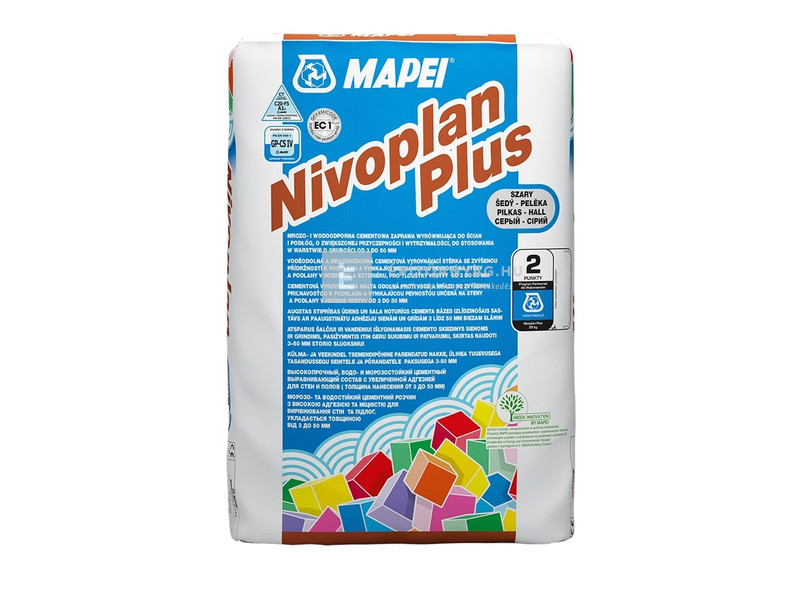 Mapei Nivoplan Plus simítóhabarcs szürke 25 kg