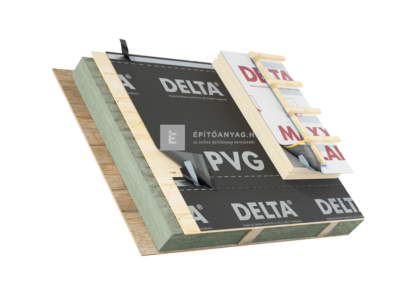 Dörken Delta PVG Plus Párafékező alátétfólia, ragasztósávval 1,5x50 m