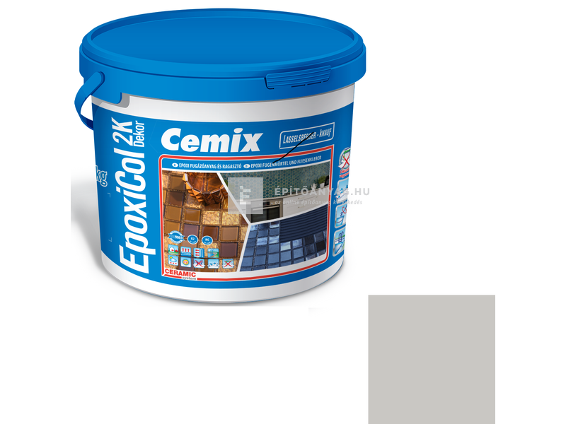 Cemix-LB-Knauf EpoxiCol 2K Dekor epoxi fugázó szürke 7 kg