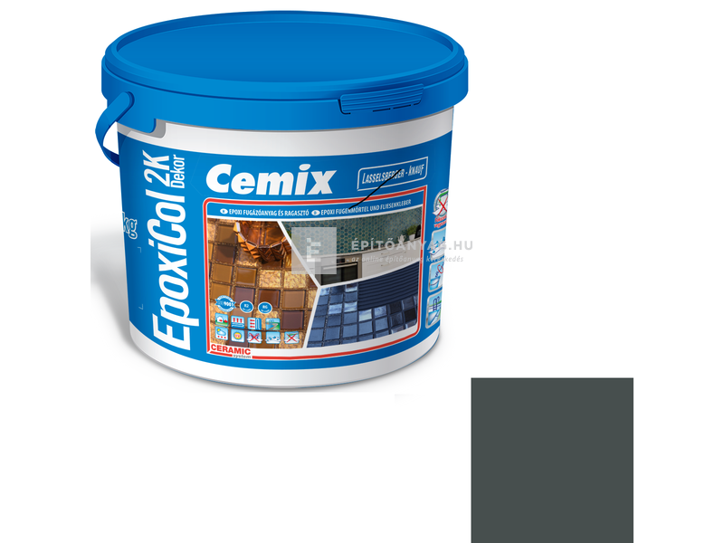 Cemix-LB-Knauf EpoxiCol 2K Dekor epoxi fugázó antracit 7 kg