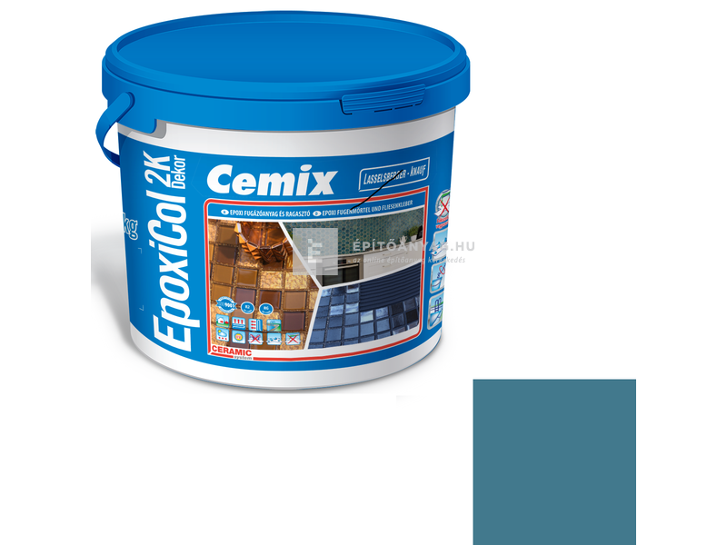Cemix-LB-Knauf EpoxiCol 2K Dekor epoxi fugázó bermudakék 7 kg
