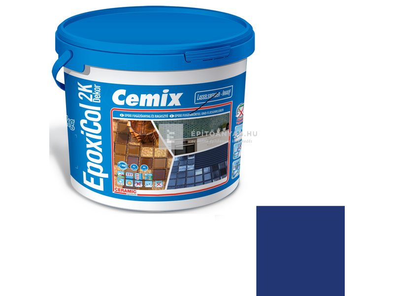 Cemix-LB-Knauf EpoxiCol 2K Dekor epoxi fugázó erőskék 7 kg