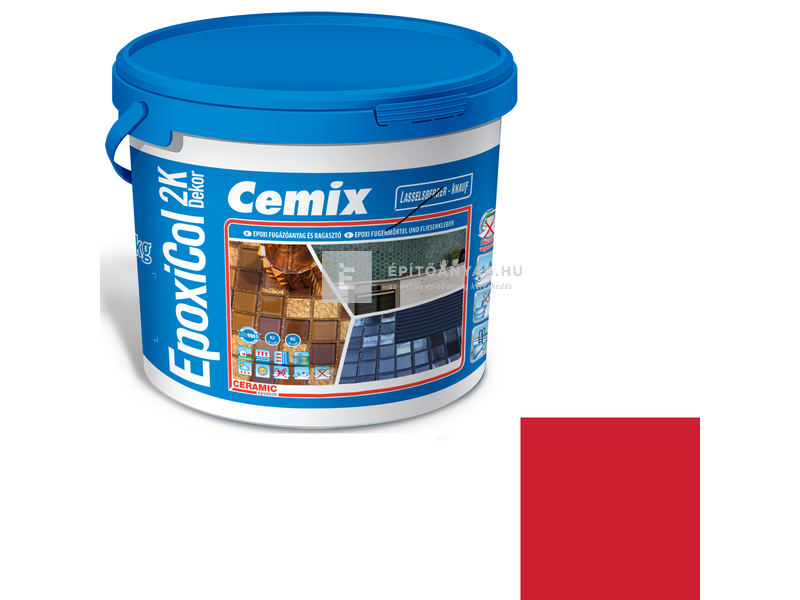 Cemix-LB-Knauf EpoxiCol 2K Dekor epoxi fugázó piros 7 kg