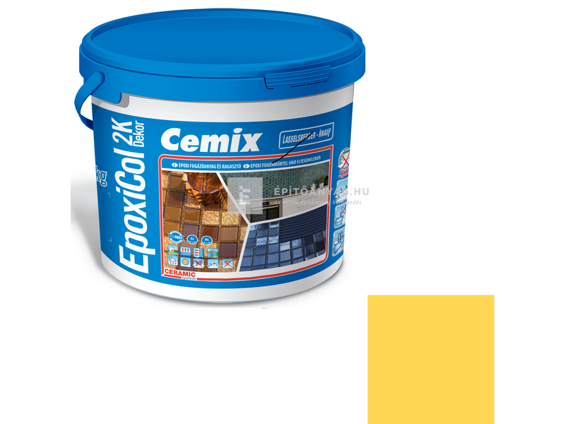 Cemix-LB-Knauf EpoxiCol 2K Dekor epoxi fugázó sárga 7 kg