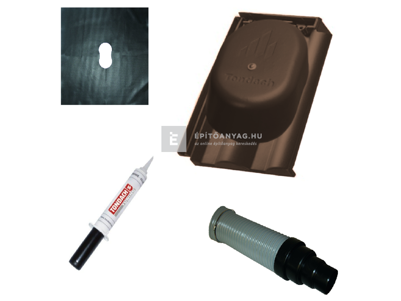 Tondach Twist csatornaszellőző szett FusionColor terrabarna