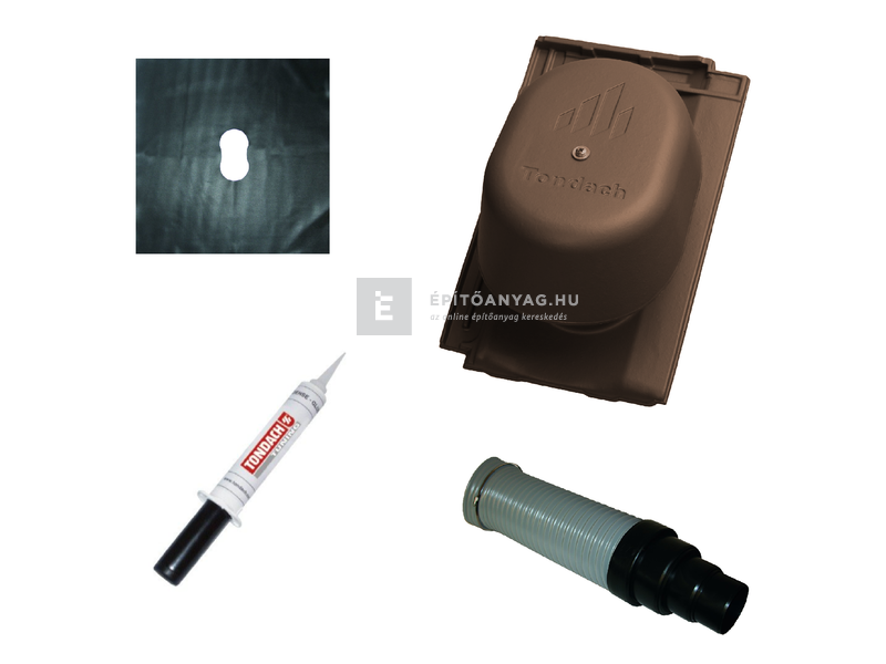 Tondach Bolero csatornaszellőző szett FusionColor terrabarna