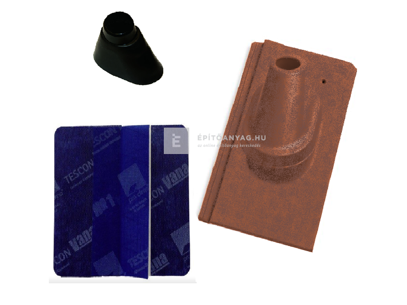 Tondach Kékes/Pilis egyenesvágású antennakivezető szett FusionProtect antik