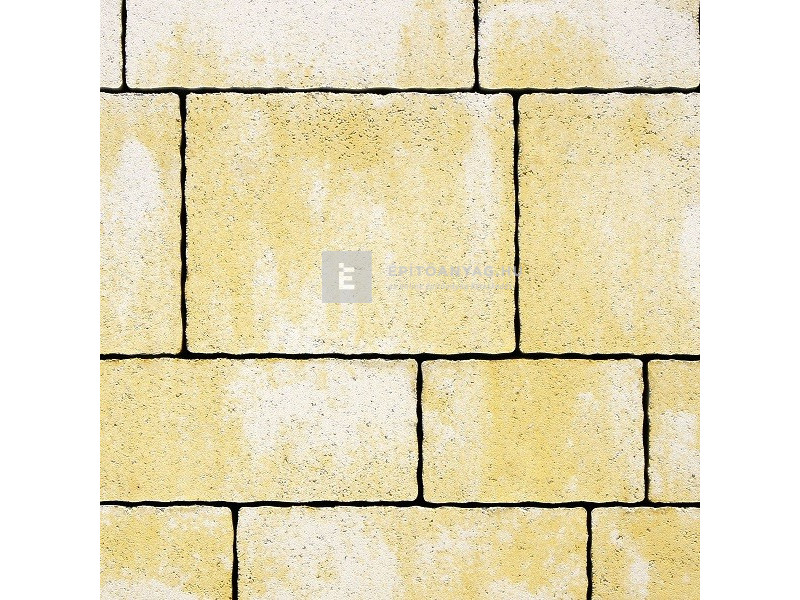 ABeton Matrix kombi térkő sárga-fehér 8 cm