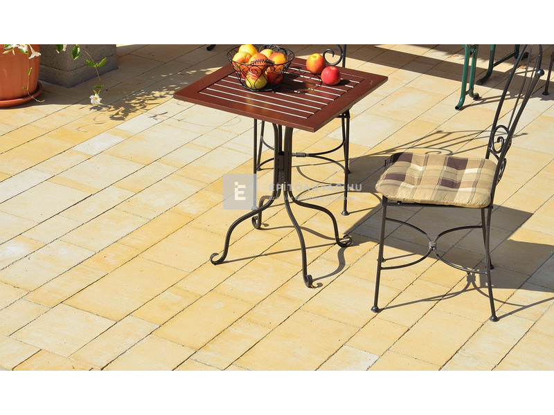 ABeton Matrix kombi térkő sárga-fehér 8 cm