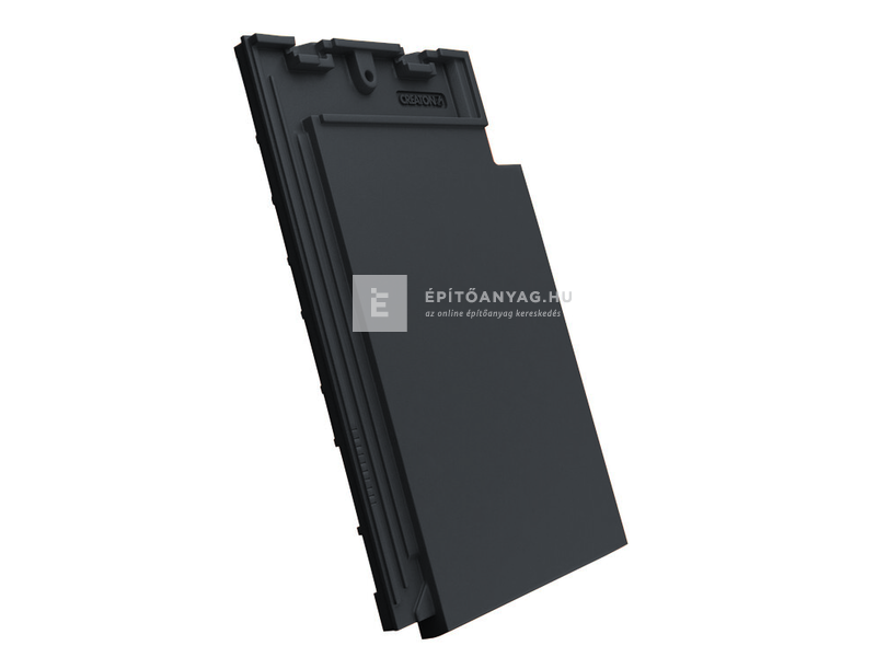 Creaton SIMPLA szegélycserép jobb Nuance fekete matt engóbozott