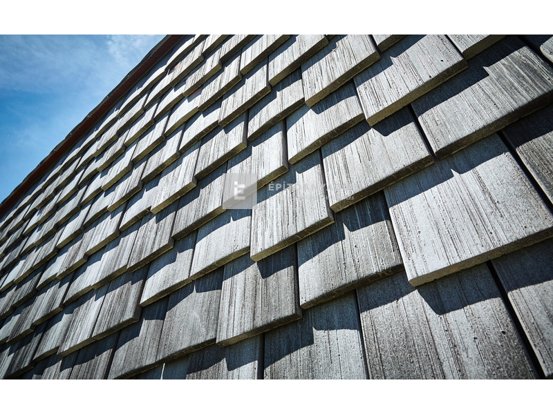 Tondach Karcolt Óvárosi Táska Alapcserép 19x44 cm Fusion Protect fehér-szürke antik