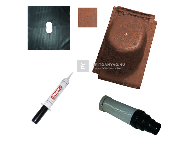 Tondach Figaro Deluxe csatornaszellőző szett FusionProtect antik