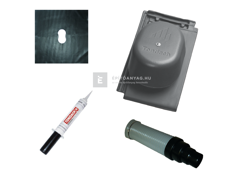 Tondach Figaro Deluxe csatornaszellőző szett FusionProtect gránit