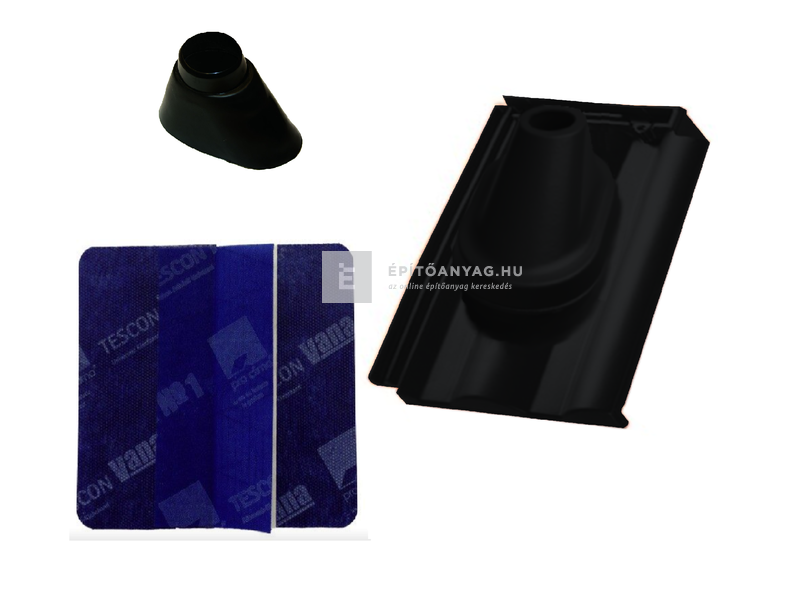 Tondach Twist antennakivezető szett Amadeus üvegmáz fekete