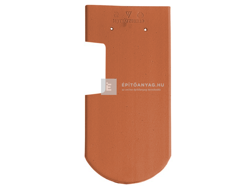 Tondach Hódfarkú ívesvágású szellőző alátétcserép jobb kettősfedés Natur téglavörös