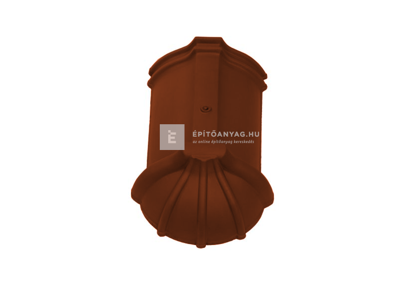 Tondach hornyolt kezdő gerinccserép FusionProtect piros (rögzítőcsavarral)