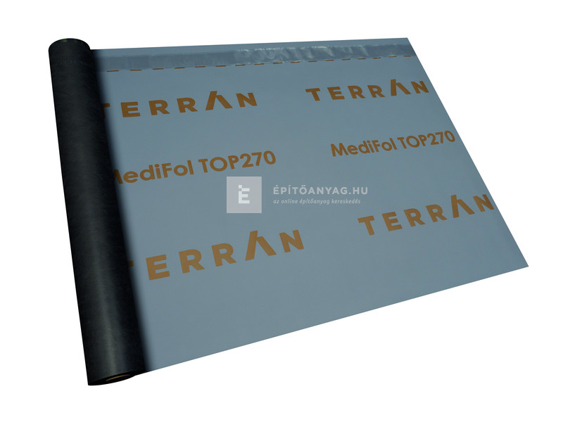 Terrán MediFol Top 270 páraáteresztő tetőfólia 270 g, 2 ragasztósávval 37,5 m2