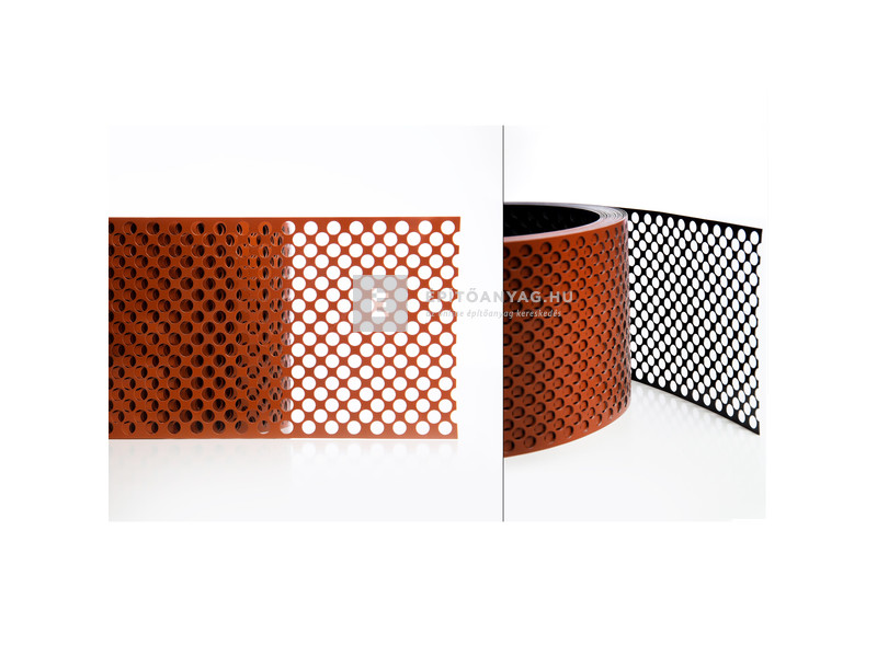 Alumínium ereszszellőző szalag téglavörös 10 cm x 10 m