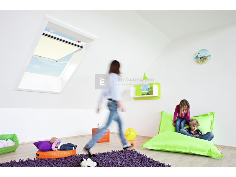 Roto WDF R79 K WD Műa. felső 1/3 billenő tetőablak,hőszig.csom.fehér, 3r.üveg 07/11, 78x118 cm