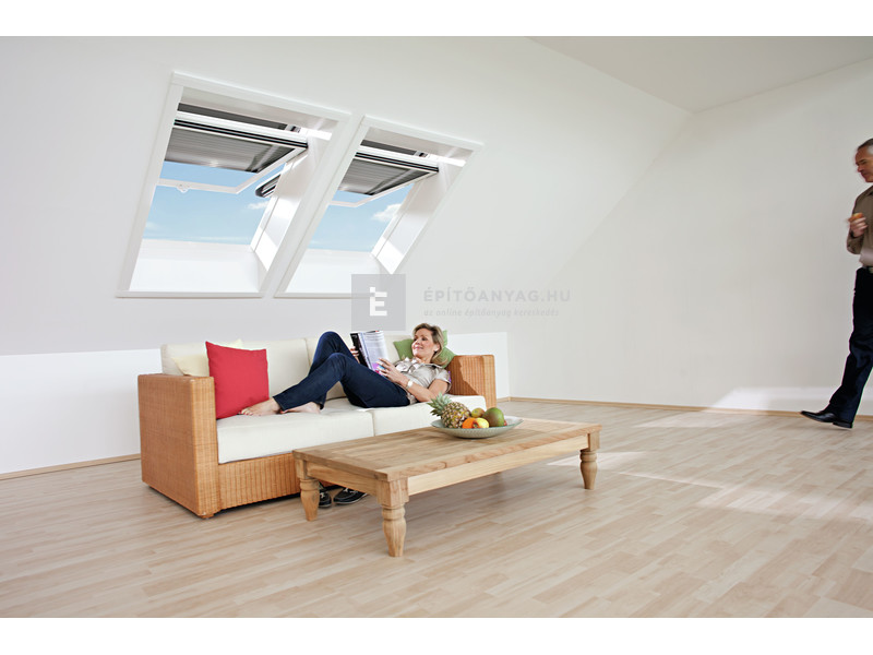 Roto WDF R79 K WD Műa. felső 1/3 billenő tetőablak,hőszig.csom.fehér, 3r.üveg 07/11, 78x118 cm