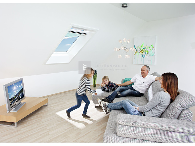 Roto WDF R79 K WD Műa. felső 1/3 billenő tetőablak,hőszig.csom.fehér, 3r.üveg 05/07, 54x78 cm