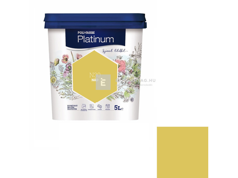 Poli-Farbe Platinum Beltéri falfesték N30 nád 5 l