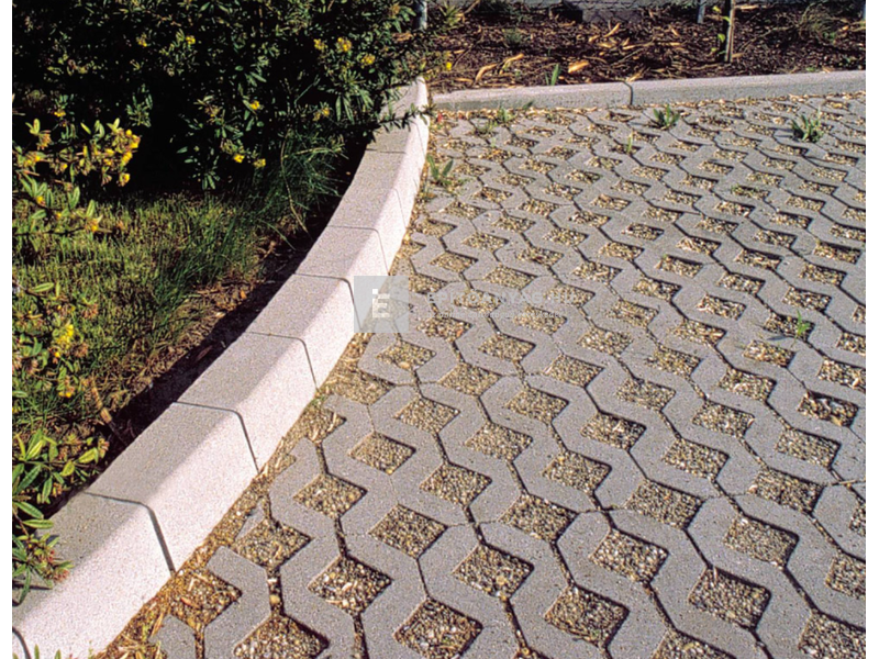 KK Kavics Dublin Gyeprácskő szürke 40x40 cm 8 cm