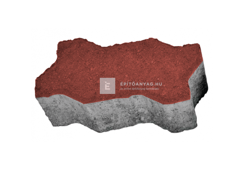 KK Kavics Frankfurt térkő Normálkő KK vörös 22,5x11,25 cm 8 cm