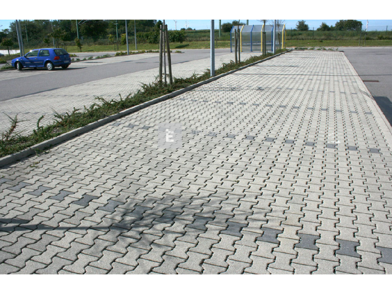 KK Kavics Rotterdam Térkő félkő szürke 16,5x10 cm 8 cm