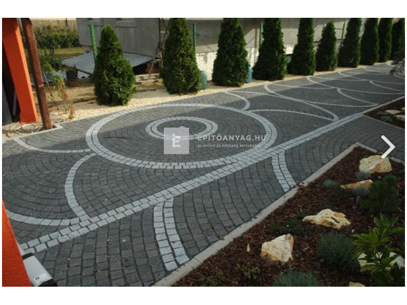KK Kavics Budapest térkő mixkő gránit 8 cm