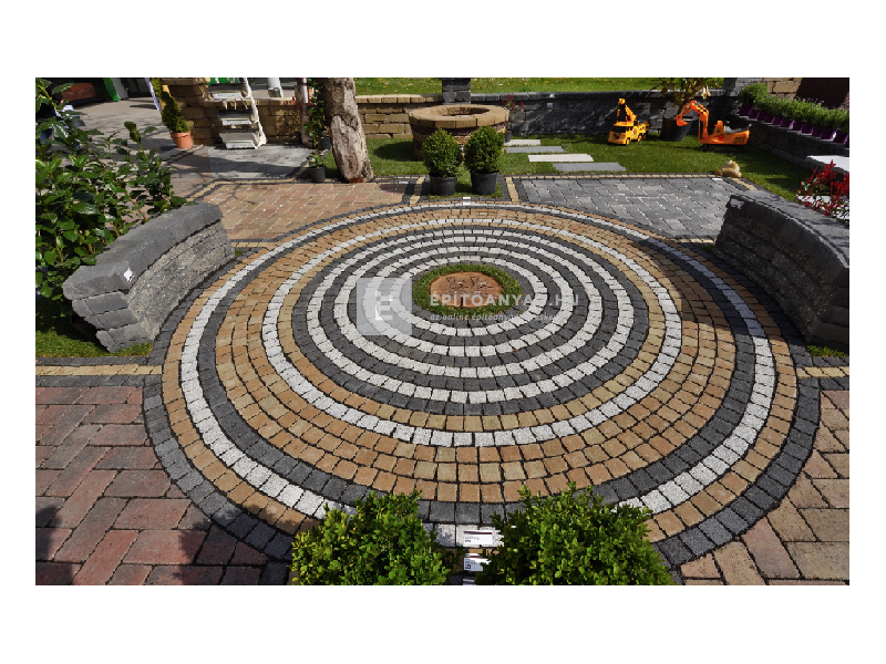 KK Kavics Budapest Térkő mixkő bazalt 8 cm