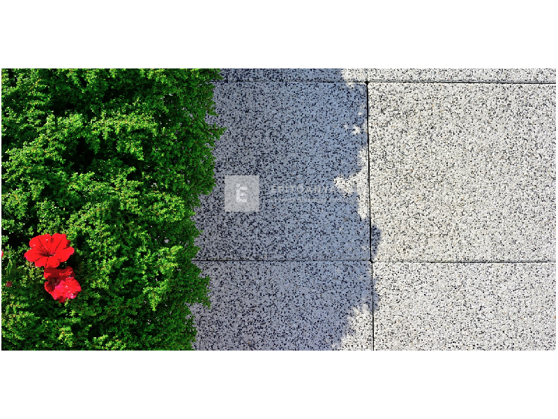 KK Kavics Korzó Járólap fehér márványmosott 35x35x4,5 cm