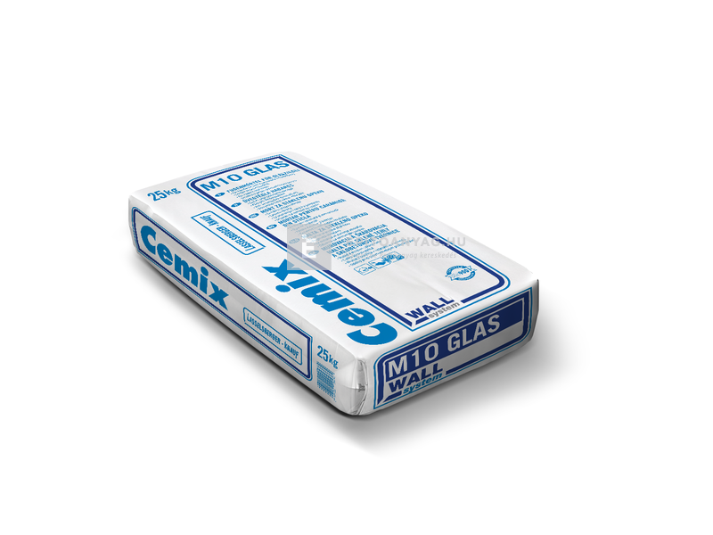 Cemix-LB-Knauf M10 Glas Falazó- fugázóhabarcs üvegtéglához fehér 25 kg