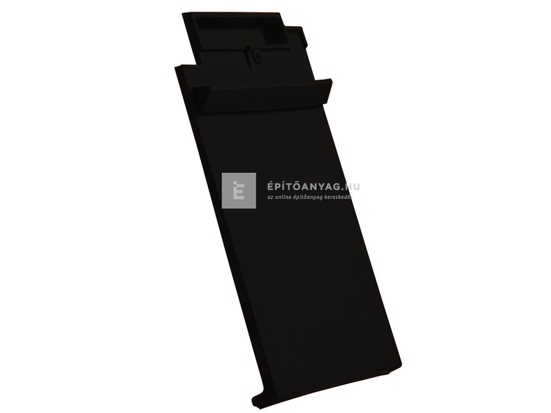 Creaton DOMINO kettőshullámú taréjszellőző cserép Finesse fekete üvegmázas