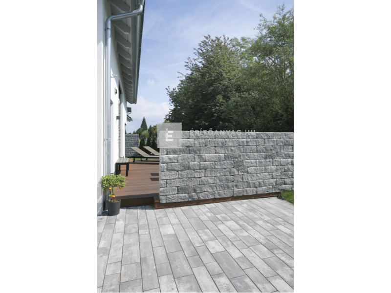 Viastein Mattone Tres Via+ Falazóelem antracit/fehér árnyalt 15 cm 24 db/rkl